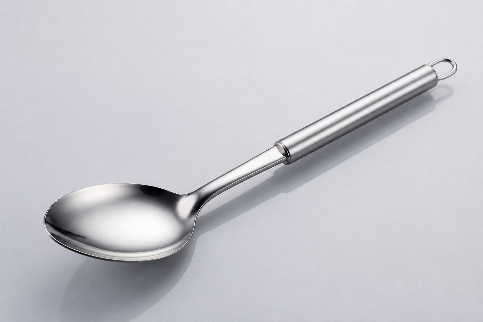 Stainless steel serving spoon product